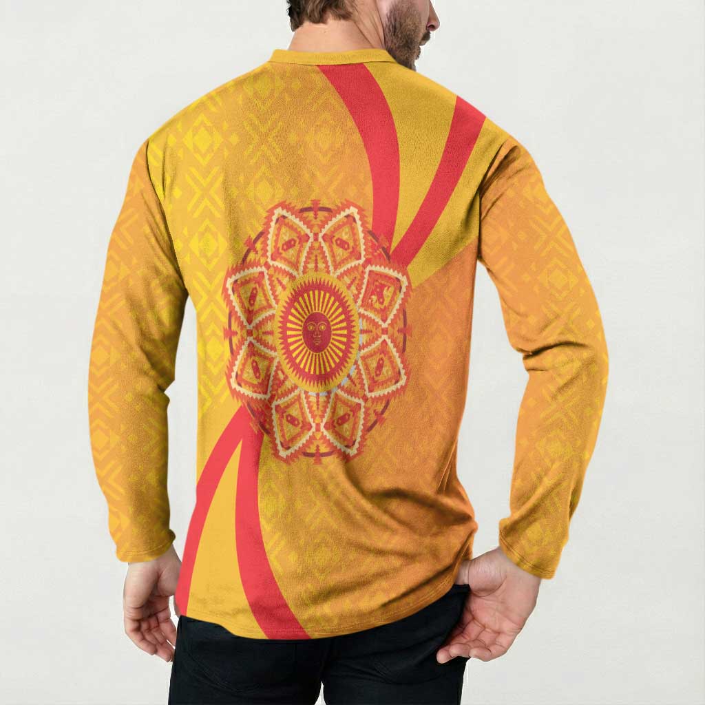 Inti Raymi Button Sweatshirt Inca Empire Spirit