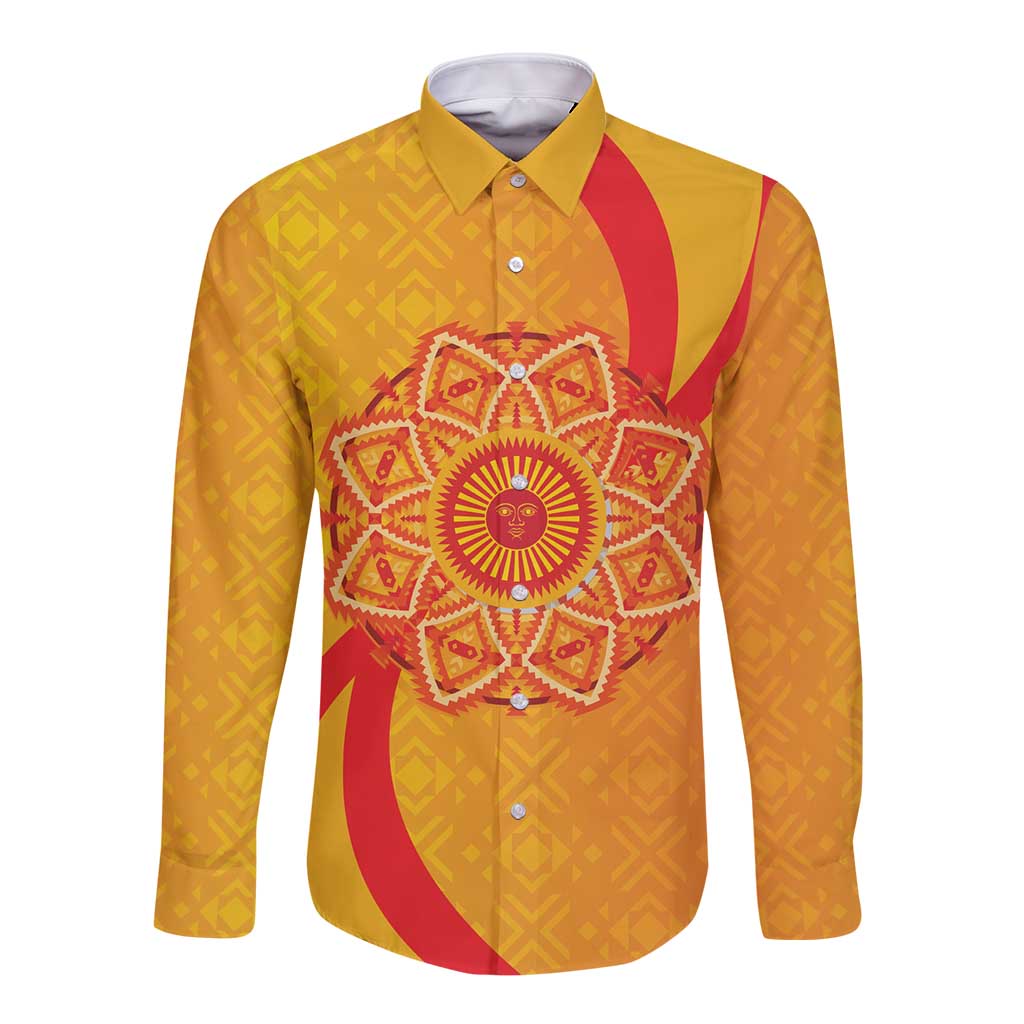 Inti Raymi Long Sleeve Button Shirt Inca Empire Spirit
