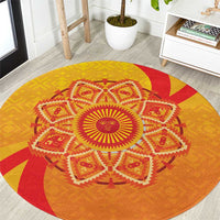 Inti Raymi Round Carpet Inca Empire Spirit