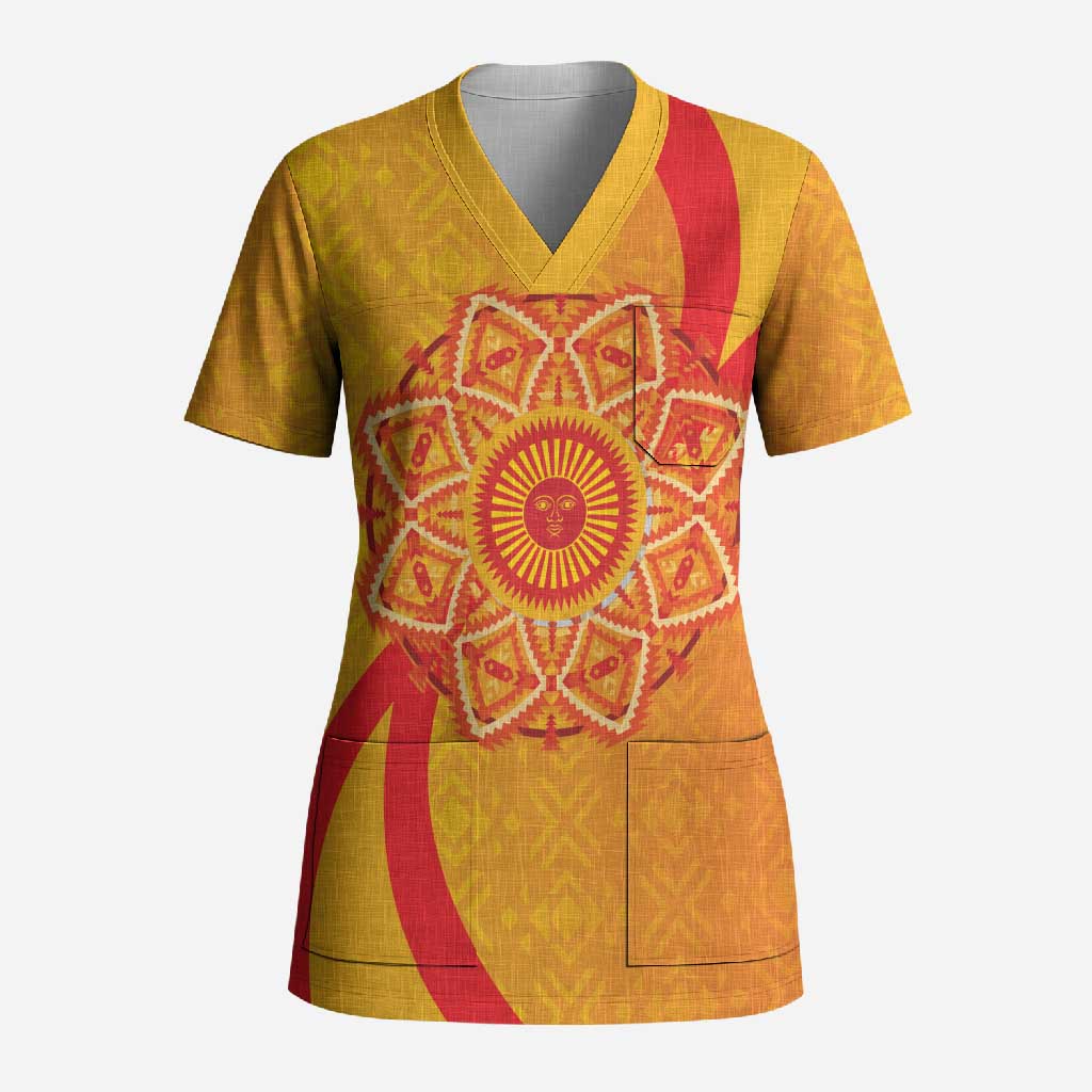 Inti Raymi Scrub Top Inca Empire Spirit