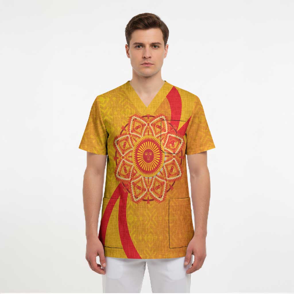 Inti Raymi Scrub Top Inca Empire Spirit