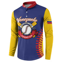 Custom Baseball 2026 Venezuela World Champion Button Sweatshirt Arepa Power Make History