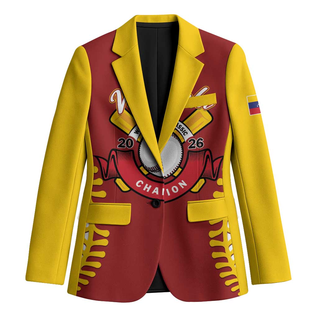 Custom Baseball 2026 Venezuela World Champion Blazer Chamo Arepa Power