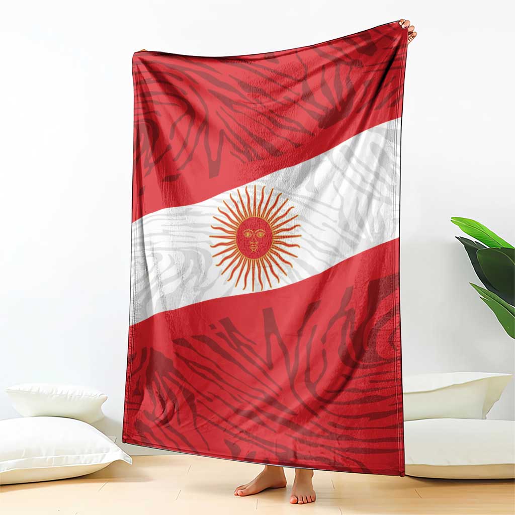 Peru Inti Blanket 1822 Flag Stylized