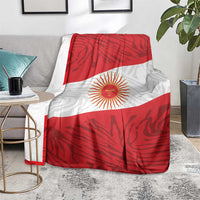 Peru Inti Blanket 1822 Flag Stylized