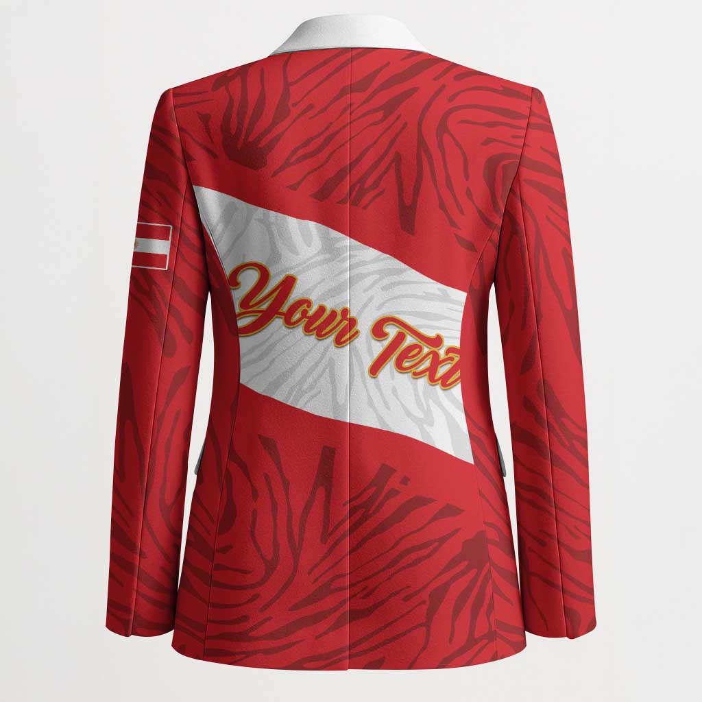Personalized Peru Inti Blazer 1822 Flag Stylized