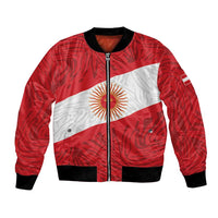 Personalized Peru Inti Bomber Jacket 1822 Flag Stylized