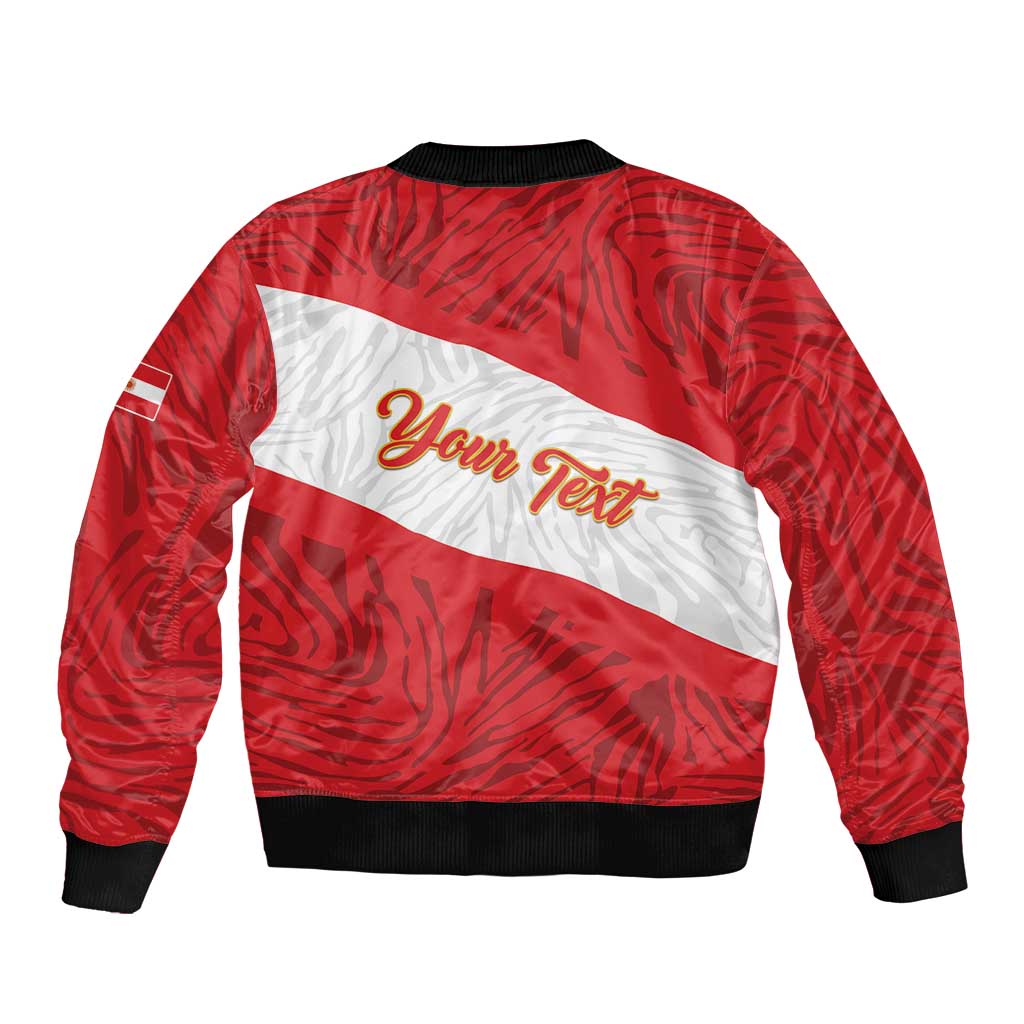 Personalized Peru Inti Bomber Jacket 1822 Flag Stylized