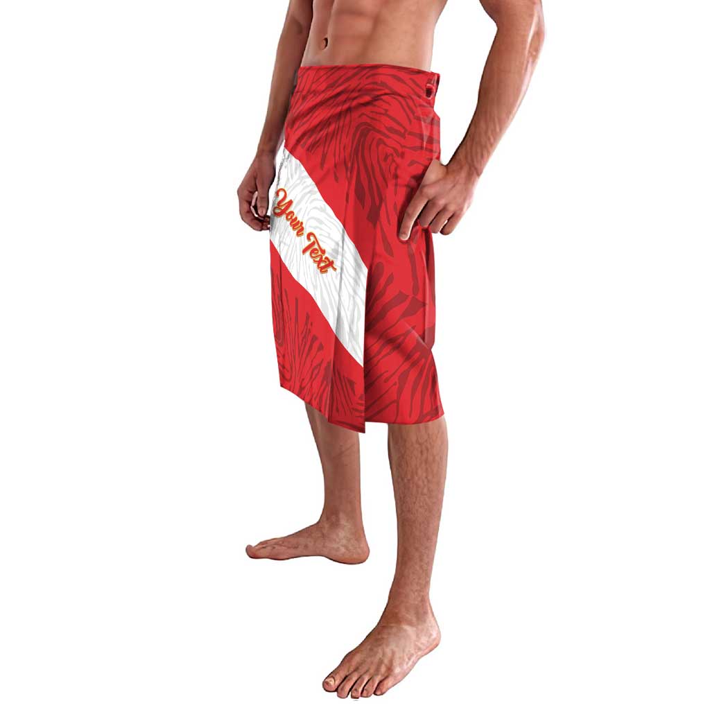 Personalized Peru Inti Lavalava 1822 Flag Stylized
