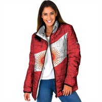 Personalized Peru Inti Padded Jacket 1822 Flag Stylized