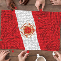 Peru Inti Puzzle 1822 Flag Stylized