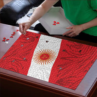 Peru Inti Puzzle 1822 Flag Stylized