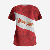 Personalized Peru Inti Scrub Top 1822 Flag Stylized