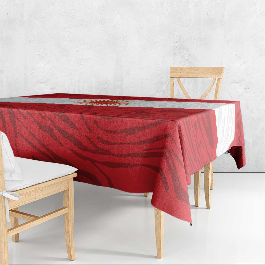 Peru Inti Tablecloth 1822 Flag Stylized