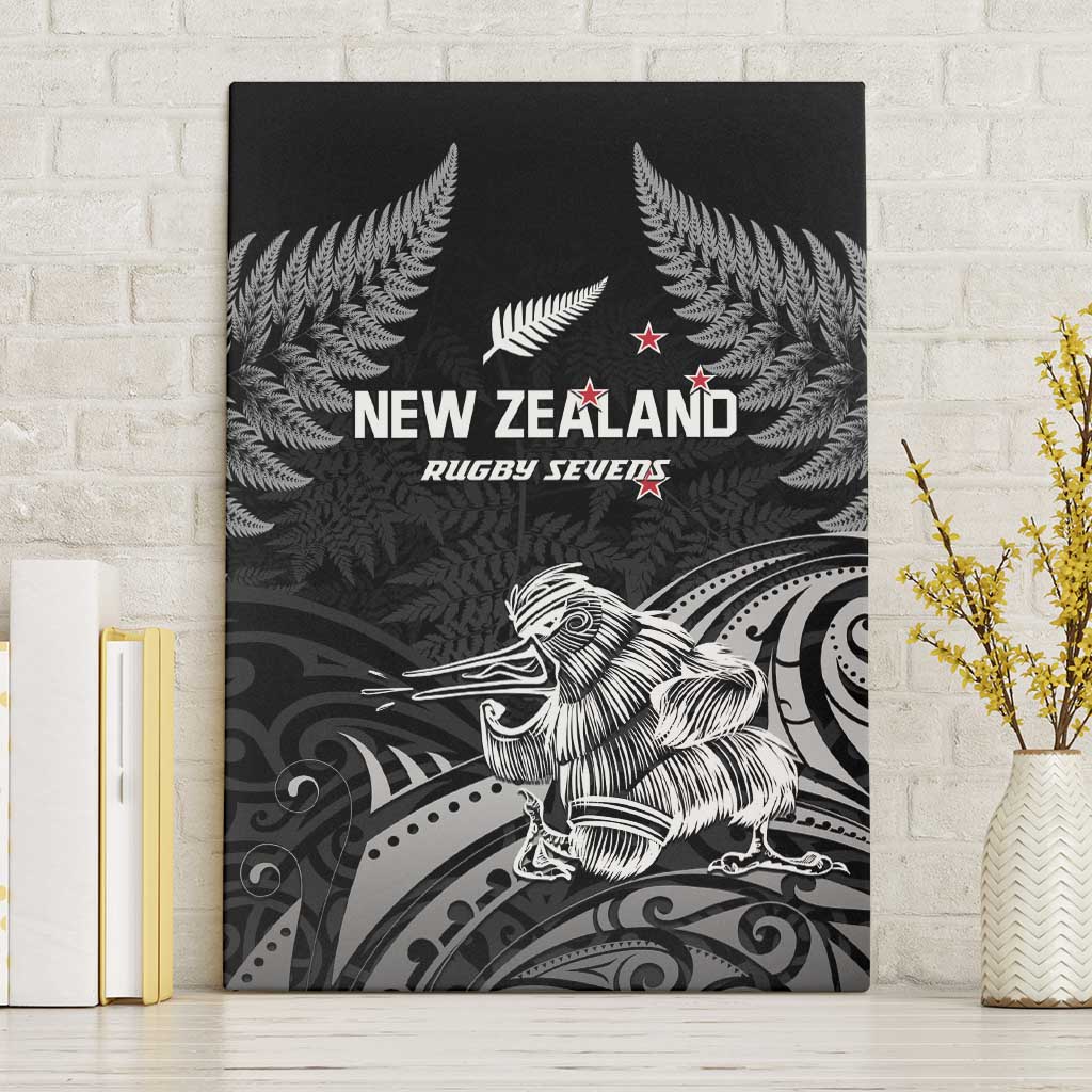 New Zealand 2024 Rugby Canvas Wall Art Silver Fern Aotearoa Kiwi - Wonder Print Shop