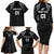 Custom New Zealand 2024 Rugby Family Matching Long Sleeve Bodycon Dress and Hawaiian Shirt Silver Fern Aotearoa Kiwi - Wonder Print Shop