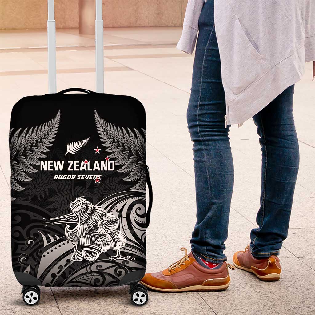 New Zealand 2024 Rugby Luggage Cover Silver Fern Aotearoa Kiwi - Wonder Print Shop