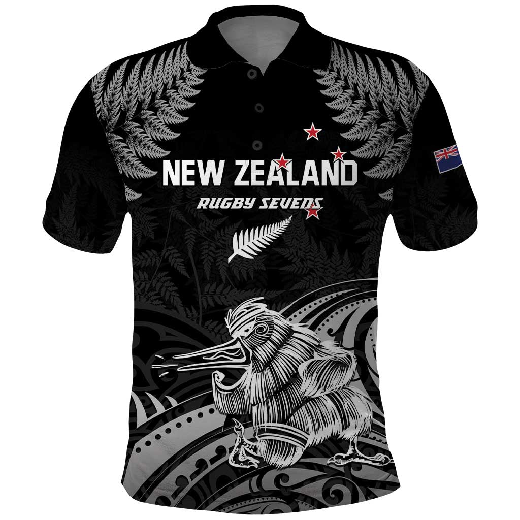 Custom New Zealand 2024 Rugby Polo Shirt Silver Fern Aotearoa Kiwi - Wonder Print Shop