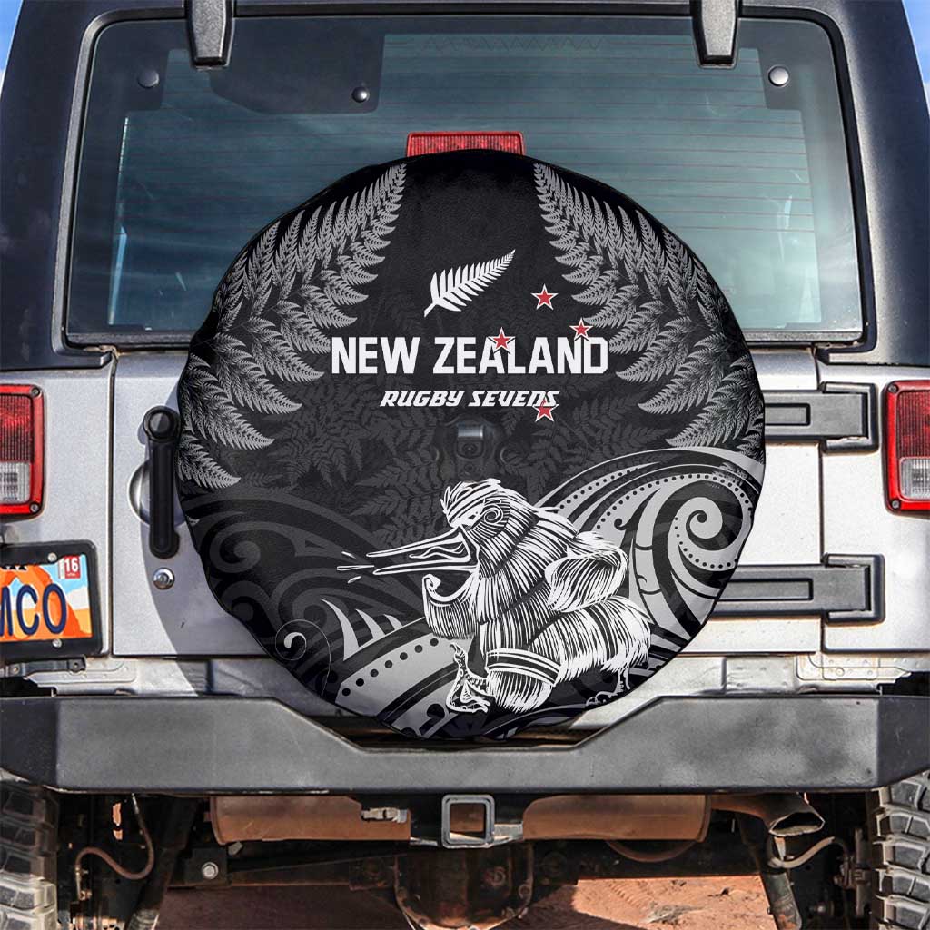 New Zealand 2024 Rugby Spare Tire Cover Silver Fern Aotearoa Kiwi - Wonder Print Shop