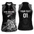 Custom New Zealand 2024 Rugby Women Sleeveless Polo Shirt Silver Fern Aotearoa Kiwi