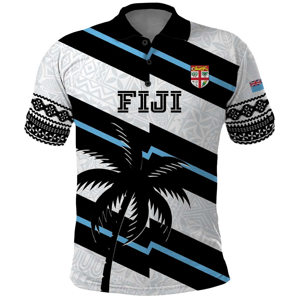 Custom Fiji 2024 Rugby Polo Shirt Fijian Tapa Pattern - Wonder Print Shop