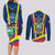 Ecuador Independence Day Couples Matching Long Sleeve Bodycon Dress and Long Sleeve Button Shirts Monumento a la Independencia Quito 10th August - Wonder Print Shop