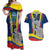 Ecuador Independence Day Couples Matching Off Shoulder Maxi Dress and Hawaiian Shirt Monumento a la Independencia Quito 10th August - Wonder Print Shop