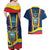 Ecuador Independence Day Couples Matching Off Shoulder Maxi Dress and Hawaiian Shirt Monumento a la Independencia Quito 10th August - Wonder Print Shop