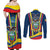 Ecuador Independence Day Couples Matching Off Shoulder Maxi Dress and Long Sleeve Button Shirts Monumento a la Independencia Quito 10th August - Wonder Print Shop