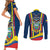 Ecuador Independence Day Couples Matching Short Sleeve Bodycon Dress and Long Sleeve Button Shirts Monumento a la Independencia Quito 10th August - Wonder Print Shop