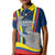 Custom Ecuador Independence Day Kid Polo Shirt Monumento a la Independencia Quito 10th August - Wonder Print Shop