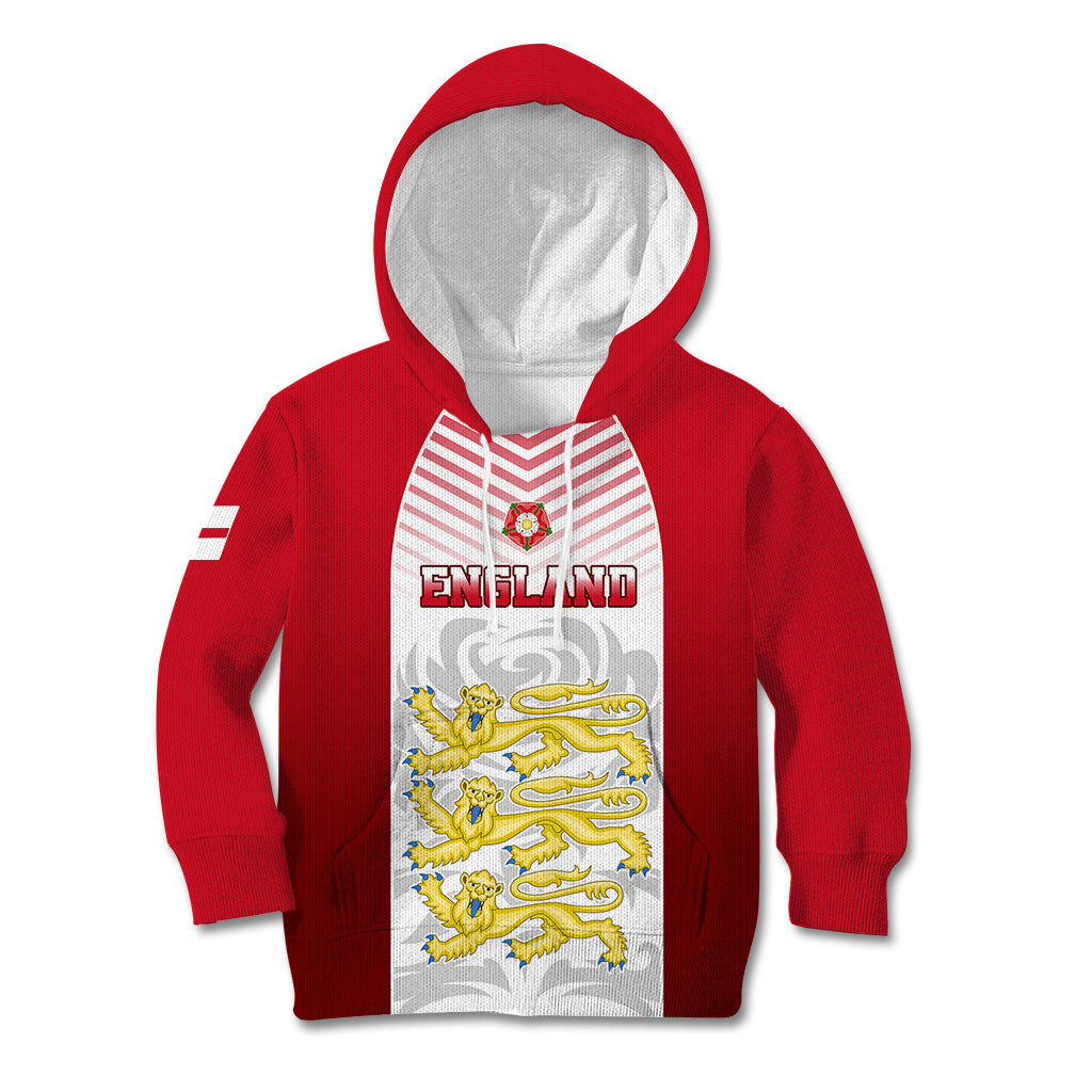 England Kid Hoodie Three Lions and Tudor Rose - Wonder Print Shop