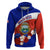 Costa Rica Hoodie Costa Rica Coat Of Arms With Flowers - Wonder Print Shop