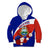 Costa Rica Kid Hoodie Costa Rica Coat Of Arms With Flowers - Wonder Print Shop