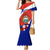 Costa Rica Mermaid Dress Costa Rica Coat Of Arms With Flowers - Wonder Print Shop