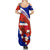 Costa Rica Summer Maxi Dress Costa Rica Coat Of Arms With Flowers - Wonder Print Shop