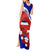 Costa Rica Tank Maxi Dress Costa Rica Coat Of Arms With Flowers - Wonder Print Shop