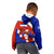 Personalised Costa Rica Kid Hoodie Costa Rica Coat Of Arms With Flowers - Wonder Print Shop