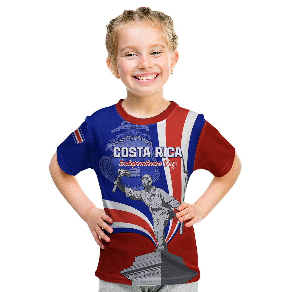 Costa Rica Independence Day Kid T Shirt Juan Santamaria National Hero - Wonder Print Shop