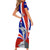 Costa Rica Independence Day Short Sleeve Bodycon Dress Juan Santamaria National Hero - Wonder Print Shop