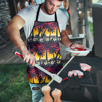 Hawaii Hibiscus Palm Tree Sunset Apron Tropical Style - Wonder Print Shop