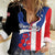 Personalized Boricua Women Casual Shirt Puerto Rico El Morro Flag Style