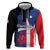 Personalized Boricua Zip Hoodie Puerto Rico El Morro Flag Style - Wonder Print Shop