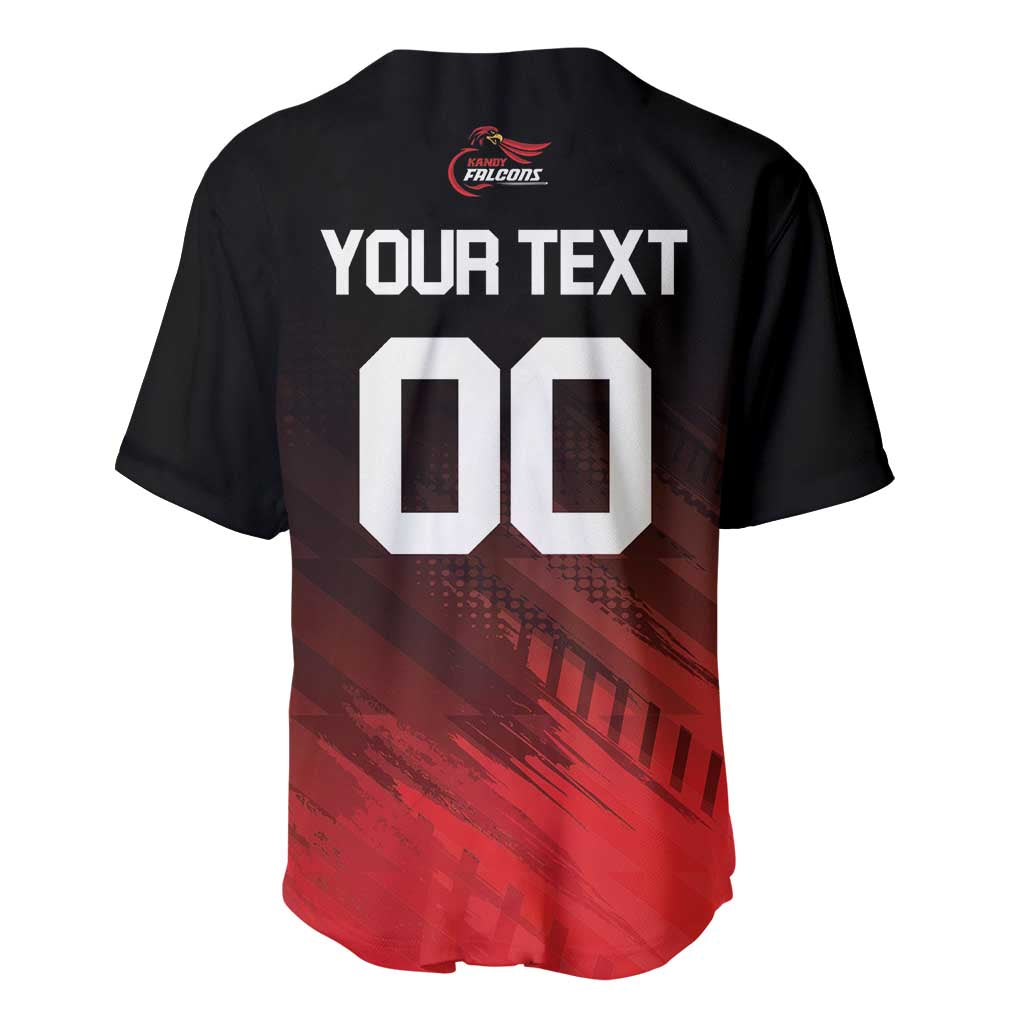 Custom Kandy Cricket Falcons Baseball Jersey Ready to Roar and Soar - Wonder Print Shop