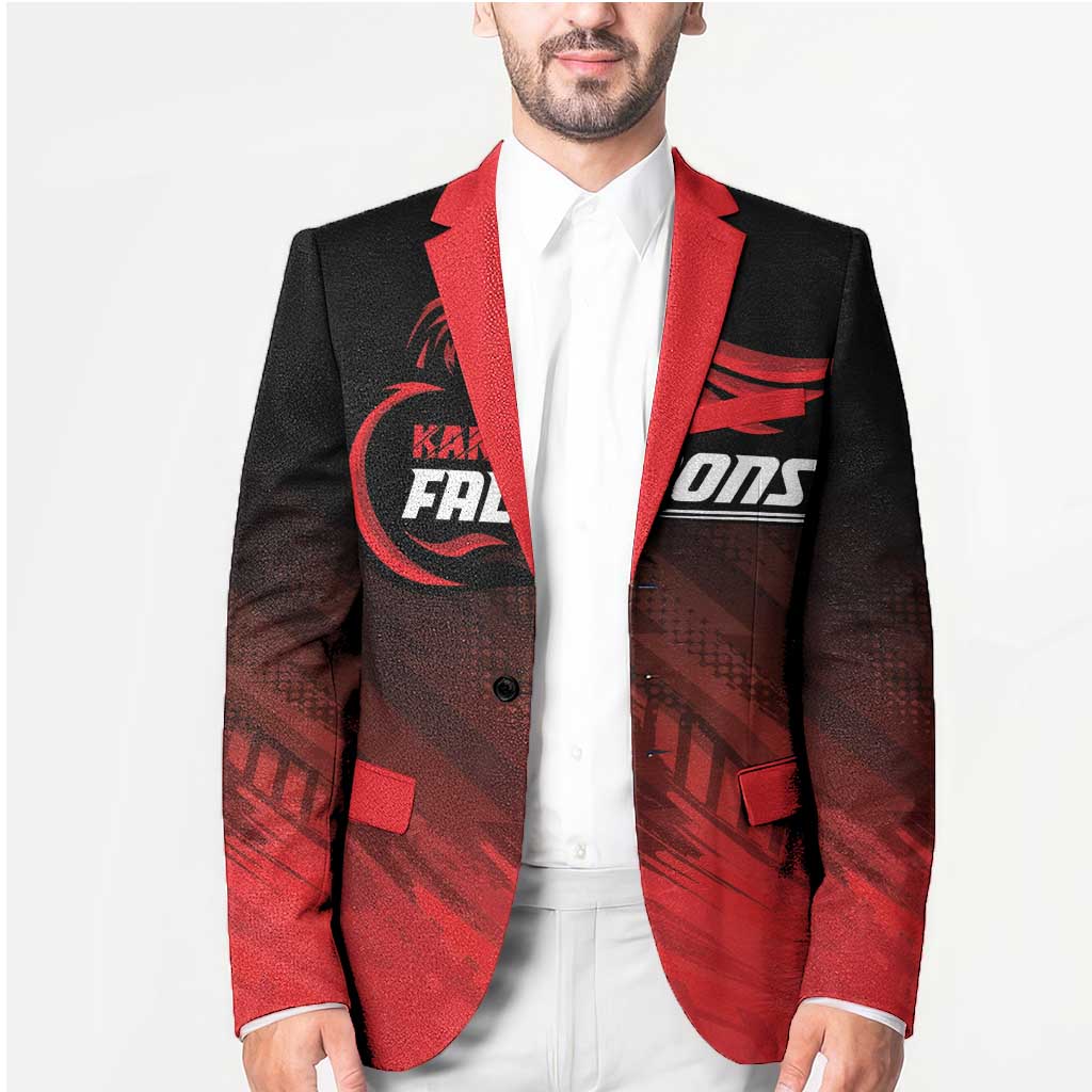 Custom Kandy Cricket Falcons Blazer Ready to Roar and Soar - Wonder Print Shop