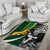 Custom New Zealand and South Africa Rugby Area Rug Silver Fern Protea Pattern World Cup 2023 - Wonder Print Shop