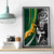 Custom New Zealand and South Africa Rugby Canvas Wall Art Silver Fern Protea Pattern World Cup 2023 - Wonder Print Shop