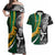 Custom New Zealand and South Africa Rugby Couples Matching Off Shoulder Maxi Dress and Hawaiian Shirt Silver Fern Protea Pattern World Cup 2023 - Wonder Print Shop