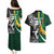 Custom New Zealand and South Africa Rugby Couples Matching Puletasi Dress and Hawaiian Shirt Silver Fern Protea Pattern World Cup 2023 - Wonder Print Shop