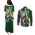 Custom New Zealand and South Africa Rugby Couples Matching Puletasi Dress and Long Sleeve Button Shirt Silver Fern Protea Pattern World Cup 2023 - Wonder Print Shop